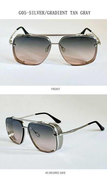 2025 Steampunk Sunglass Men Vintage Square Sunglasses Women Trendy Retro Punk Fashion Glasses Gafas De Sol Hombre Luxe Zonnebril