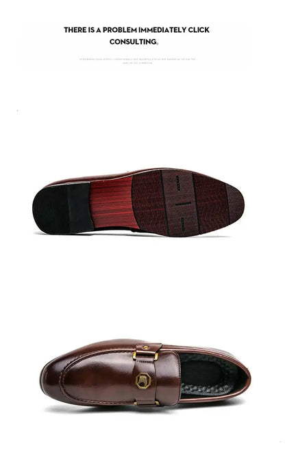 New Black Loafers Men Slip-On Round Toe Fashion Mens Dress Shoes Free Shipping Wedding Shoes for Men Size 38-47