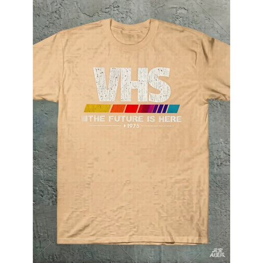 2025 Vintage VHS The Future Is Here Tshirt 1970s Throwback 80s 90s Movie Fan Tee