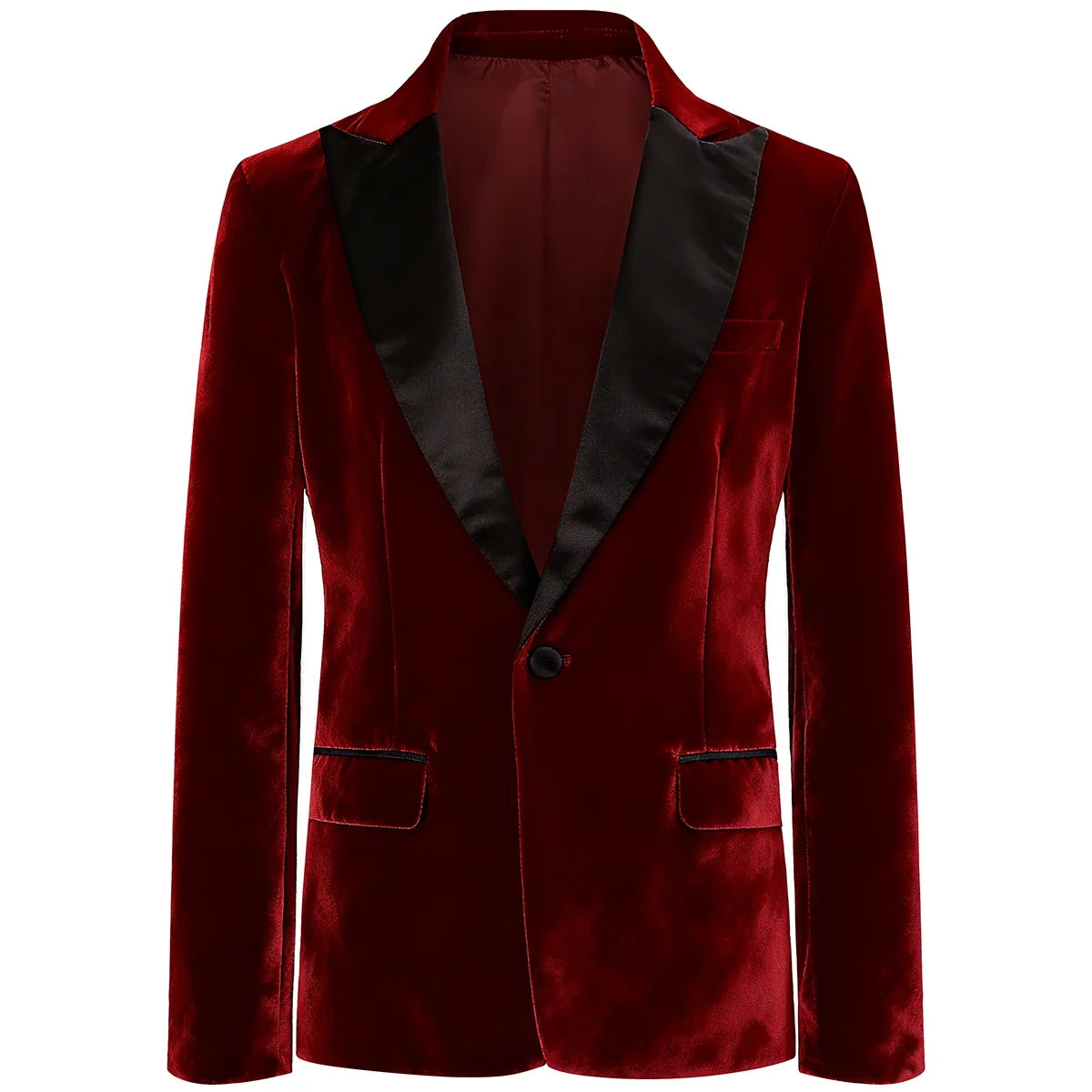 Boys Tuxedo Velvet Blazer Kids Suit Red Christmas New Year Party Gift Clothes Fromal Black  Xmas Birthday Wedding Outifit