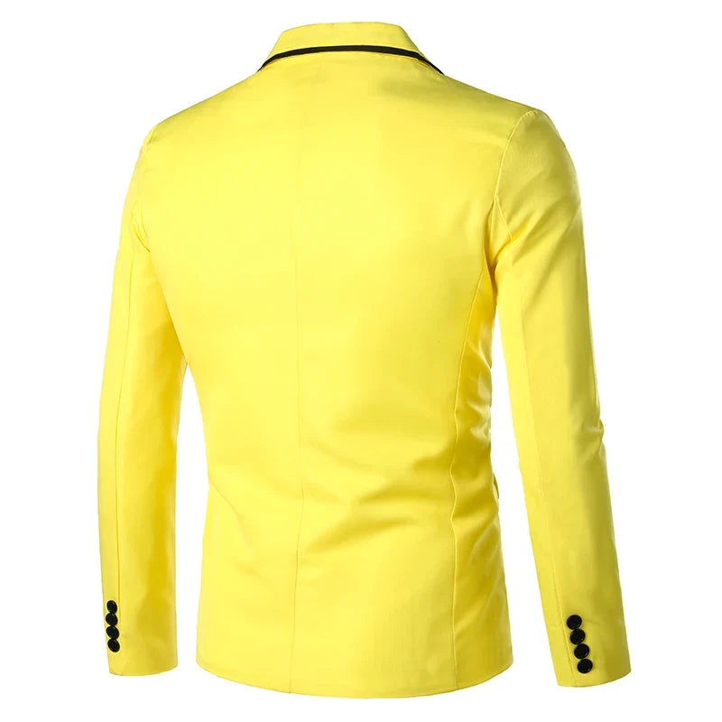 Man Party Dresses Leather Dress Coats Suits Blazer Clothing Men's Solid Color Suit Coat Mens Blazers