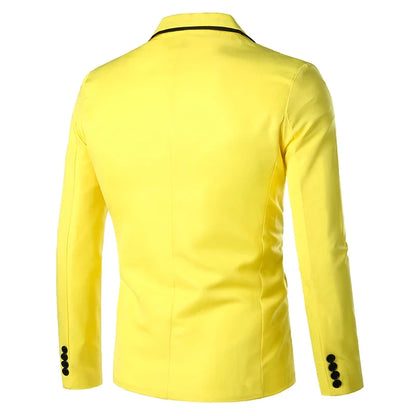 Man Party Dresses Leather Dress Coats Suits Blazer Clothing Men's Solid Color Suit Coat Mens Blazers