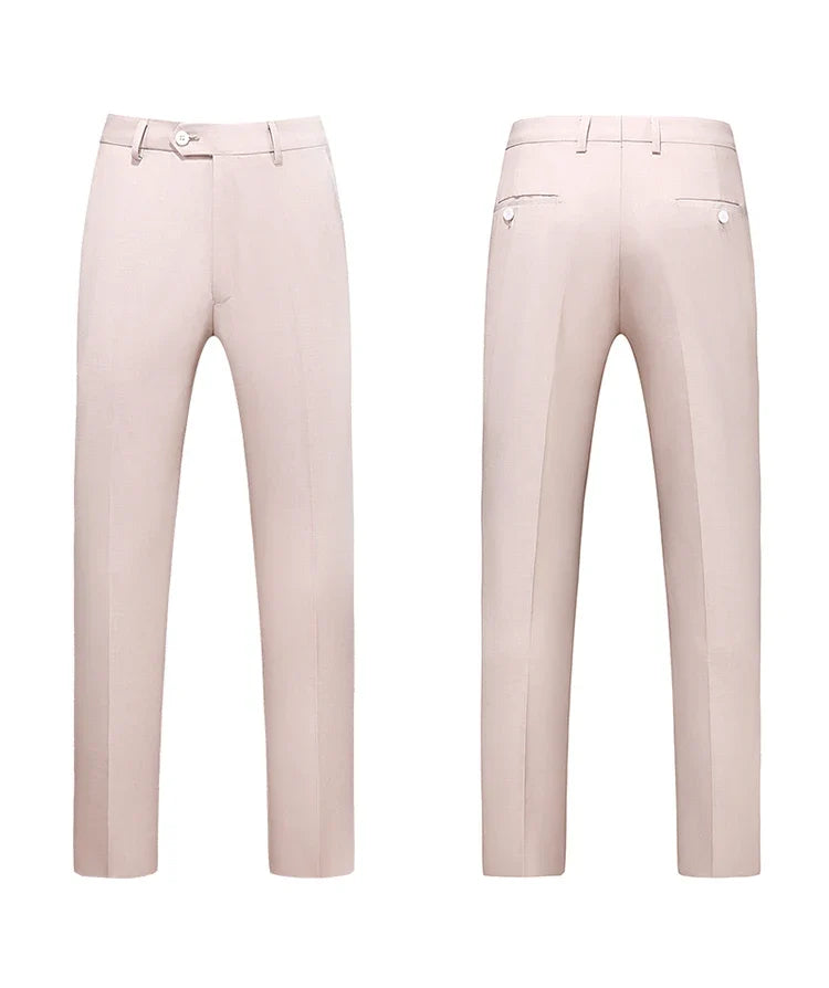 Men Dress Pants Solid Color Slim Fit Business Casual Office Wedding Formal Trousers High Quality Men Clothing Suit Pants 29-40