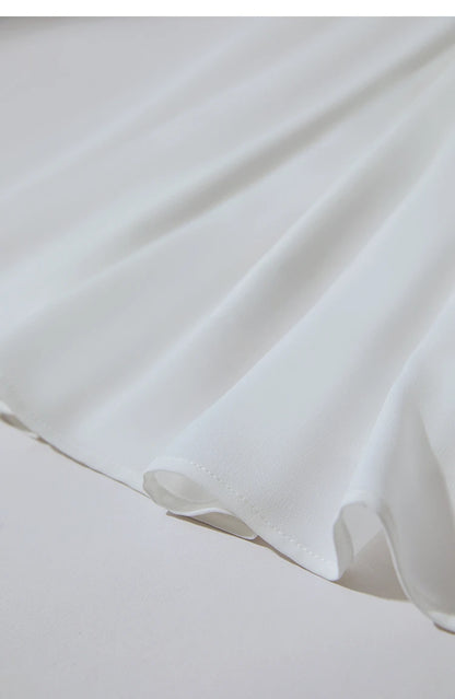 Minimalism Dresses 2025 Summer Vocation Women Loose Long Dresse Sleeveless High Waist Design Bead Drawstring Dress 12542177
