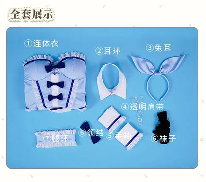 Anime New Kitagawa Marin Blue Bunny Girl My Dress-Up Darling Marin Kitagawa Bunny Girl Cosplay Costumes Role Play Cosplay Outfit