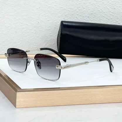 Z197 Luxury Designer Boundless Sunglasses Square High Quality Brand Fashion Trendy UV400 Classical Vintage Eyeglasses with Case