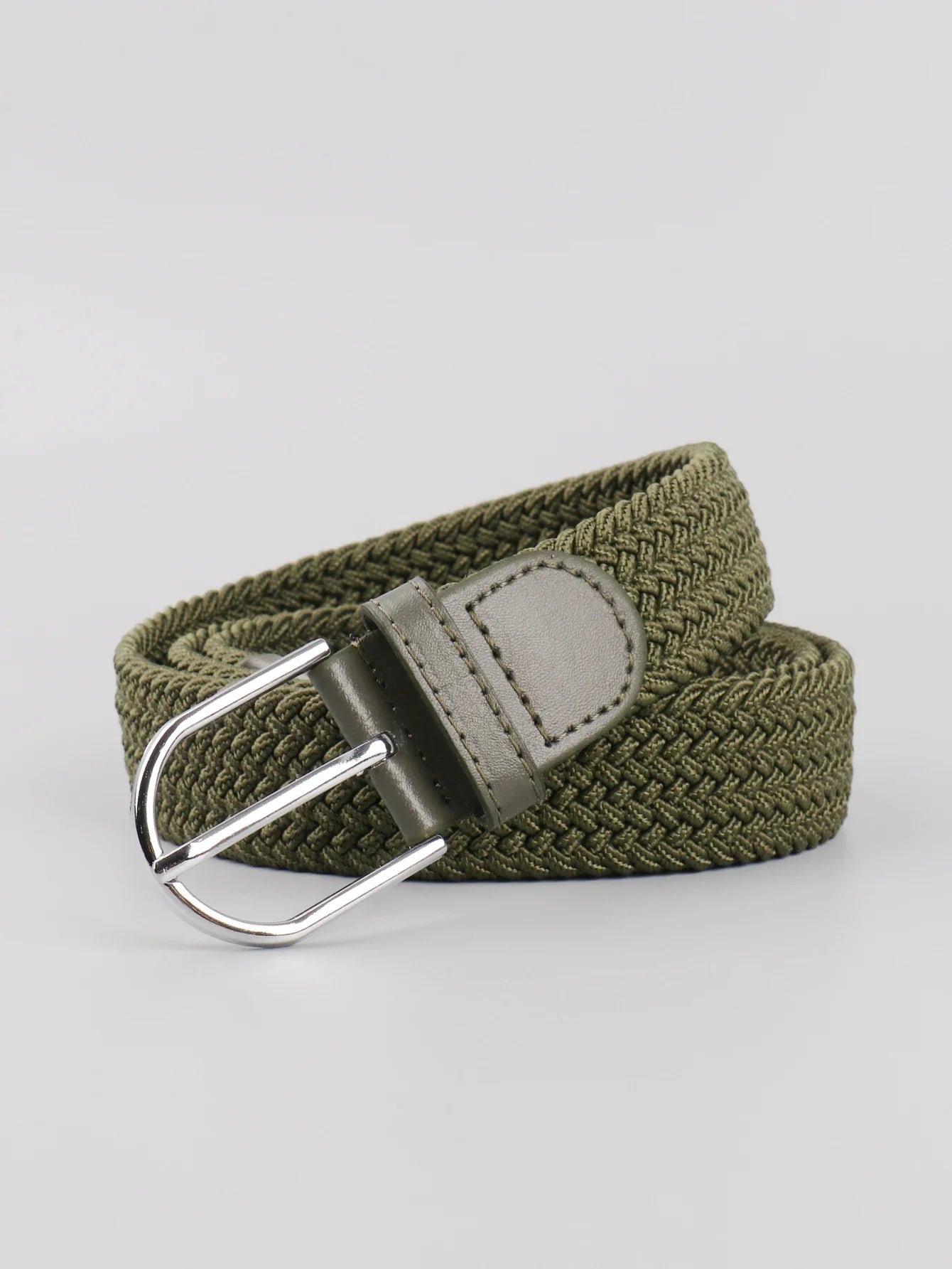 A casual, versatile multi-color elastic band for women, a retro-style belt suitable for both men and young people, a woven belt