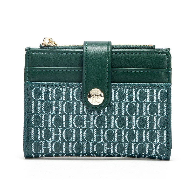 Women's Wallet Simple Wine Red Zero Wallet Credit Card Bag