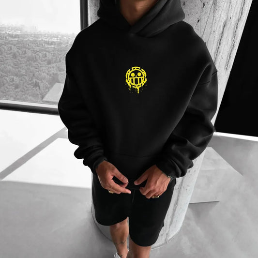 ONE PIECE Men's Hoodie Sweater Trafalgar Law Japan Anime Summer Autumn New Boys Children's Long Sleeve Parent-Child Wear