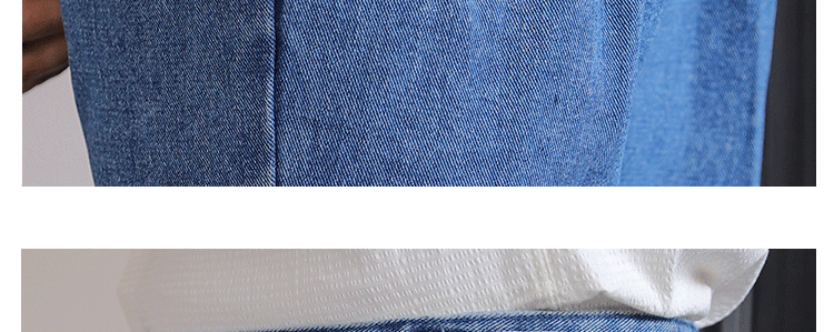 Italian Style Men's High Waist Business Neapolitan Jeans Draped Cuffed Straight Leg Western Pants Youth Trendy Wear Resistant