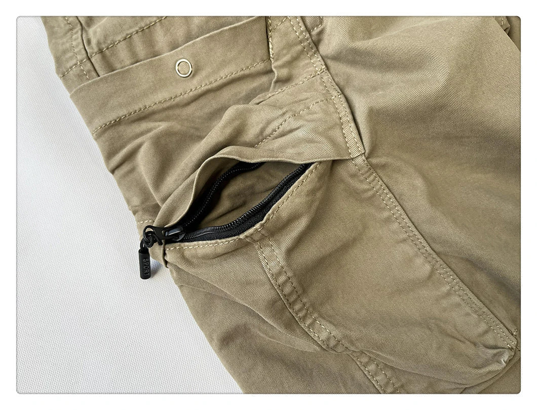 American Vintage Functional Cargo Pants Men Clothing High Quality Khaki Casual Jogging Pants Harajuku Tactical Joggers Trousers