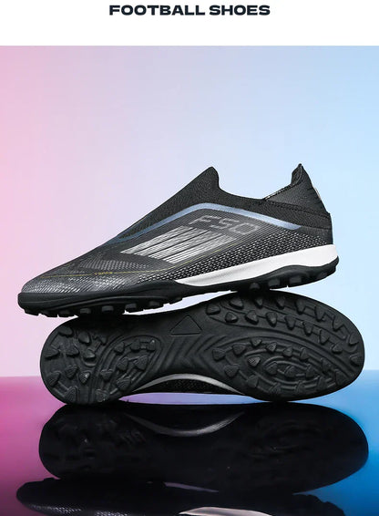 New Men Football Boots Training Soccer Shoes Match Adult Cleats Outdoor Sport Boys Breathable Non Slip Long Spikes Comfortable