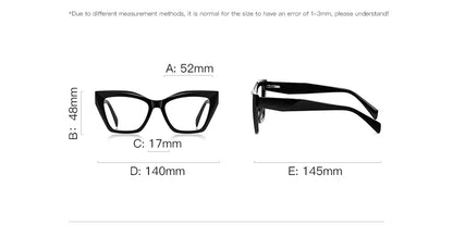 Fashion Personalized Glasses Anti-blue Light Cat Eye Reading Glasses Can Be Customized Prescription Ladies Eyeglasses 2167