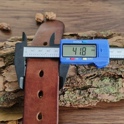 4.1CM Men High Quality Genuine Leather Belt Luxury Designer Brass Pin Buckle Belts Pure Cowskin Vintage Strap Male Jeans for Man
