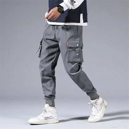 Fashion Multiple Models New Multi Pocket Drawstring Pants Men's Casual Cargo Pants Summer Outdoor Hip Hop Sweatpants Men Women