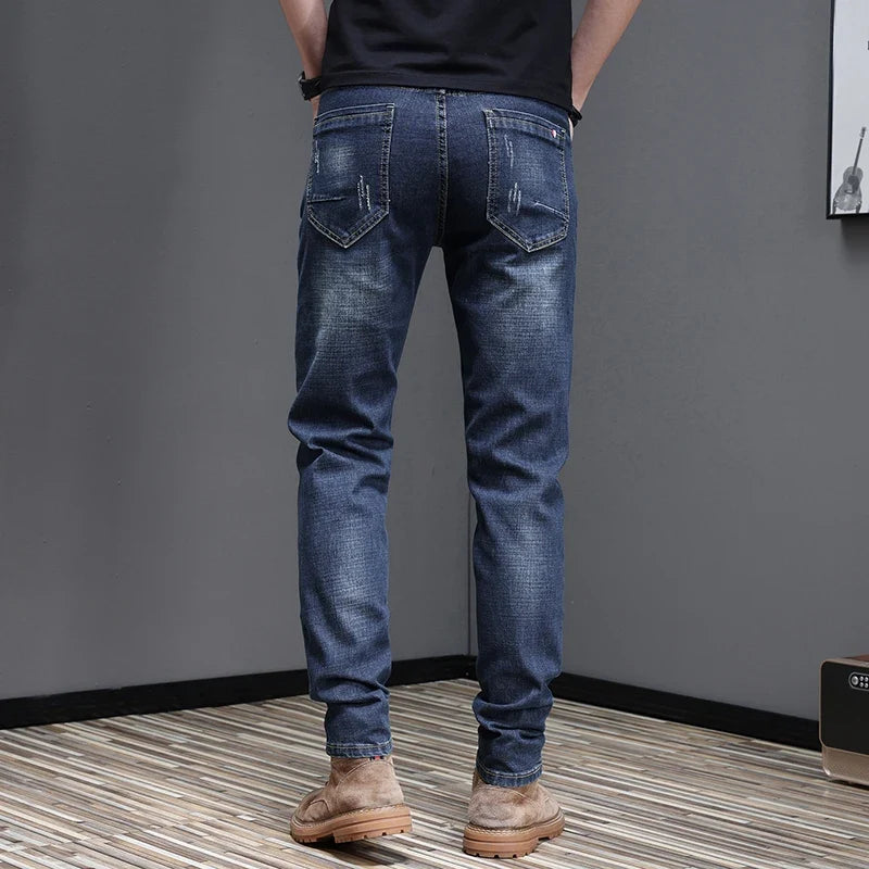 2026 Men's Slim Casual Street Classic Skinny Jeans Pencil Jeans Trendyy Stretch Style Comfortable Casual Fashion Versatile