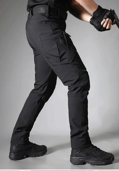 Waterproof Tactical Pants Men Hunting Shark Skin Soft Shell Fleece Trousers Outdoor Waterproof  Wear-resistant Cargo Pant