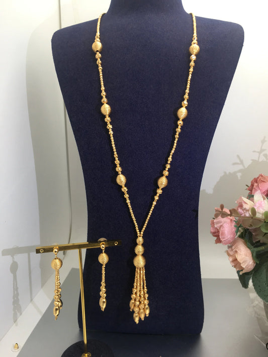 2PCS Luxury Waterdrop Indian Bridal Jewelry Set for Women Wedding Party Dubai Style Trendy Fashion