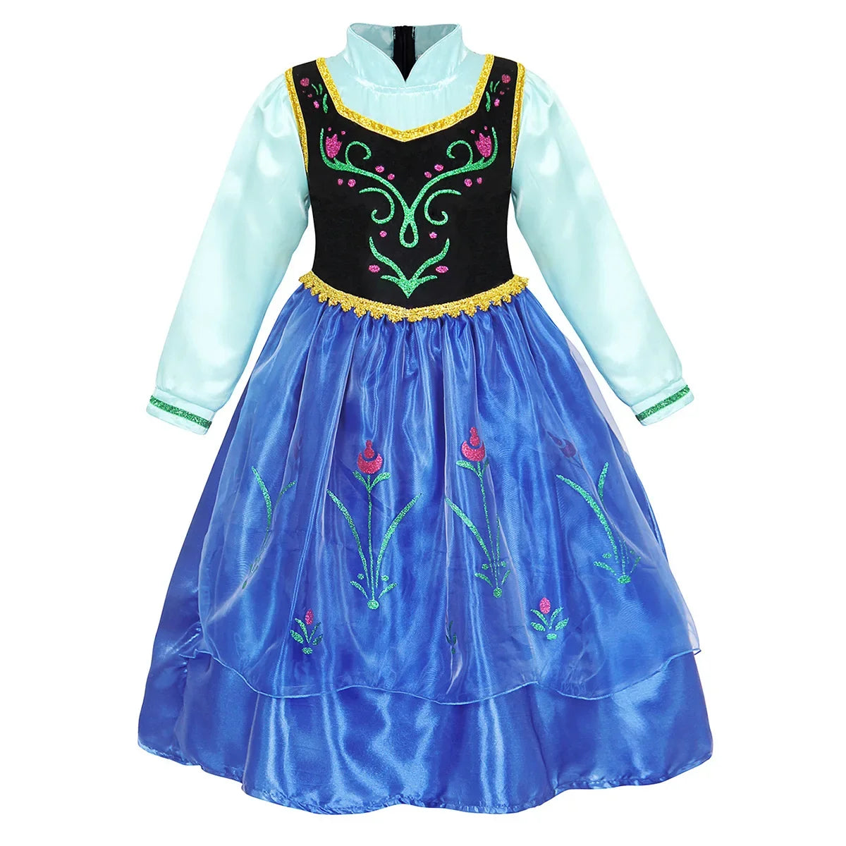 Girls Princess Dress Kids Disney Elsa Anna Snow White Aurora Sofia Rapunzel Cinderella Halloween Costume Children Birthday Party