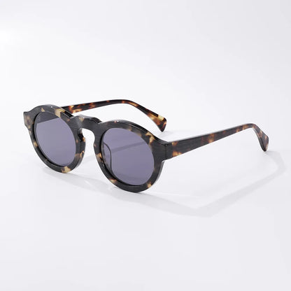 New Fashion Handmade Acetate Men Sunglasses Women Personality Designer Eyeglasses Outdoor Driving Trip Sun Protection UV400