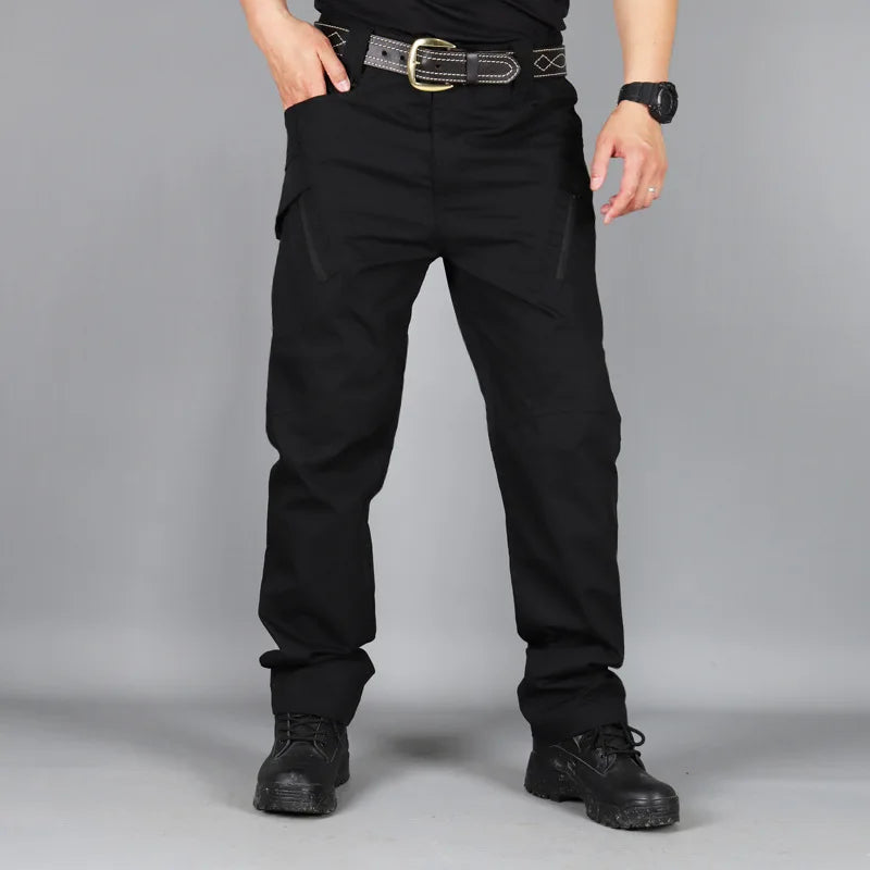 2024 new Tactical Cargo Pants Men Outdoor Waterproof SWAT Combat Camouflage Trousers Casual Multi Pocket Male Work Joggers