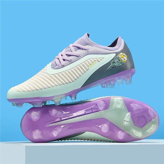New Men Soccer Shoes Adult Non Slip Football Boots Outdoor Sport Boys Long Spikes Training Cleats Breathable Match Comfortable