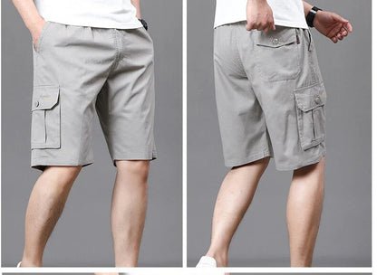Mens Work Cargo Shorts Summer Casual Shorts Baggy Sports Gym Work Shorts 4XL Light Weight Cotton Sweat Knee Shorts