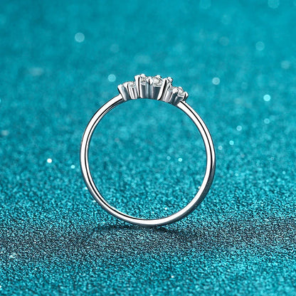 Full D Color Moissanite Rings for Women 925 Sterling Silver Lab Diamond Wedding Engagement Ring Jewelry Band Gemstone