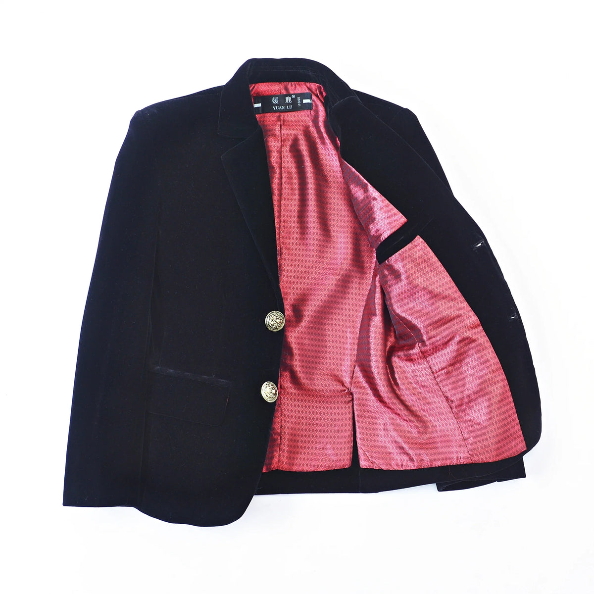 Boys Suit Jacket for Kids Formal Velvet Blazer School Uniforms