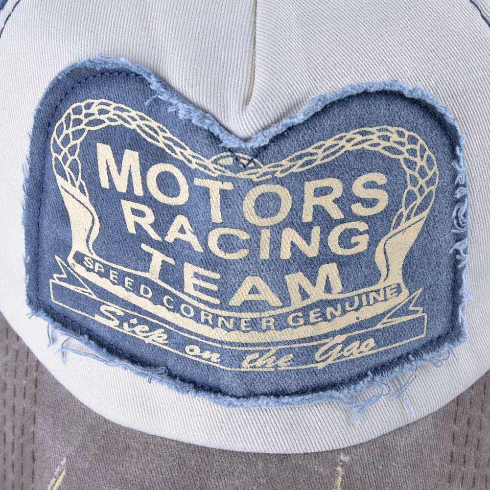 Vintage Washed Denim Baseball Cap For Men And Women Snapback Trucker Hat With Letter Patch Spring Autumn Unisex Hip Hop Cap