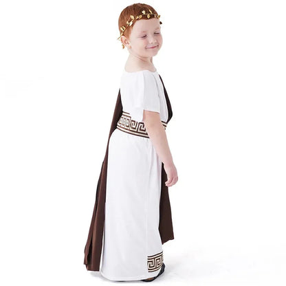 Ancient Greek Myth Child Kids Gods of Sea Poseidon Costume for Boys Carnival Halloween Week Fancy