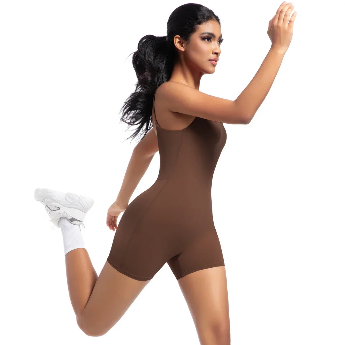 Women Bodysuits Women Strappy Romper Seamless Jumpsuit Romper Backless Set Fitness Bodysuit  Hip Lift One-piece Sports Bodysuit