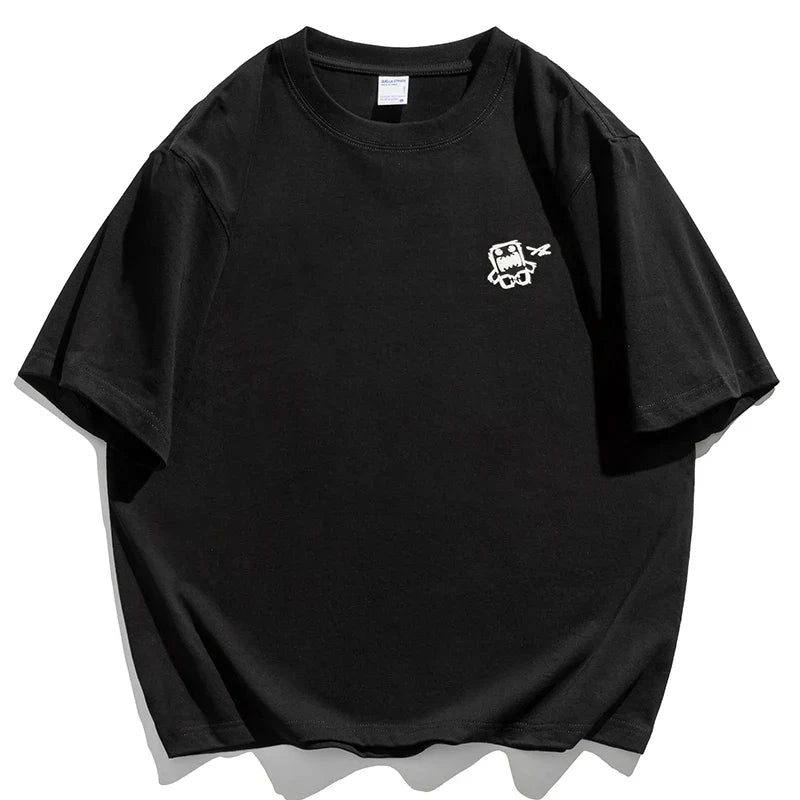 Summer Korean Oversize T-Shirt For Men Streetwear Harajuku High Quality Short Sleeve Loose Casual Tops Hip Hop Trendy Tee Male