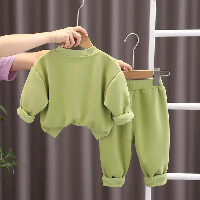 New Autumn Baby Boys Clothes Suit Children Girls Fashion T-Shirt Pants 2Pcs/Sets Kids Outfits Toddler Costume Infant Tracksuits