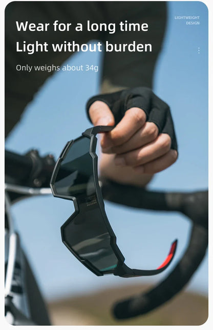 Sunglasses Polarized Cycling Glasses Electronic Color Change Glasses UV400 Safety Bike Bicycle Eyewear Sports Goggles