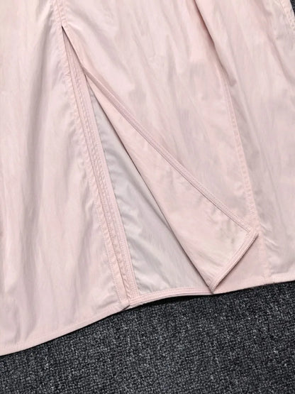 Maxdutti Design Sense Split Flower Bud Skirt French Elegance Minimalism High Waist Women's Skirt Woman Clothing Faldas Skirts