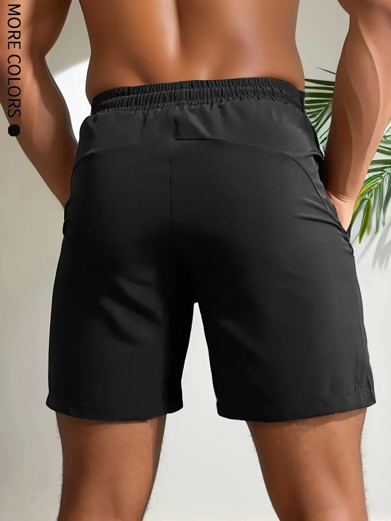 Men's Five-Piece Shorts, Sports, Fitness, Swimming, with Zipper Pockets, Quick-Drying, Casual, Breathable, Drawstring Shorts, Suitable for Summer Outdoor Sports, Fitness Training, Home Leisure, Beach Vacation