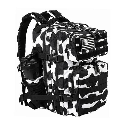 45L/35L/25L Tactical Backpack for Men and Women Waterproof Athlete Gym Outdoor Bag Travel Hiking Rucksack with Bottle Holder
