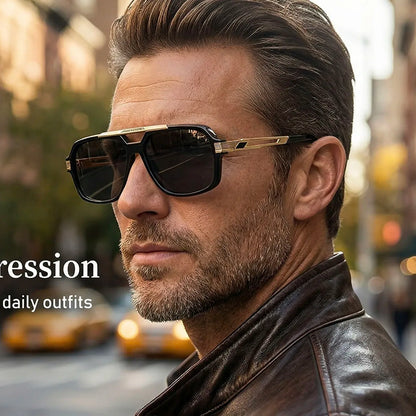 2026 Square Sunglasses For Men Vintage Retro Sunglass Women Trendy UV400 Protection Luxury Fashion Glasses Gafas De Sol Hombre