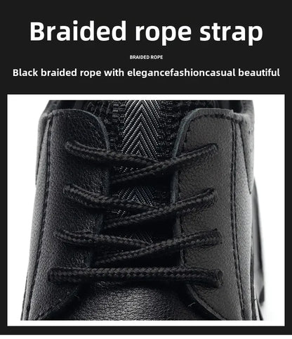 Fashion 2026 Genuine Leather Waterproof Men Safety Shoes Boots Work Sneakers Indestructible Steel Toe Nail Proof Male Footwear