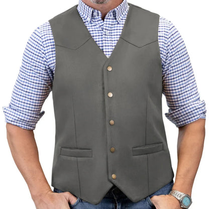 Men Vest Gold Suede Velvet Single Button V Neck Waistcoat For Wedding Birthday Party Business Work Daily Casual Men Suit Vest