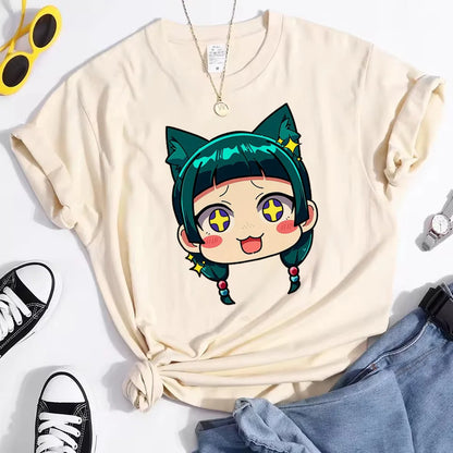 Apothecary Diaries top tees female anime harajuku  Comfortable Punk t shirt Classic hip hop Retro women aesthetic streetwear
