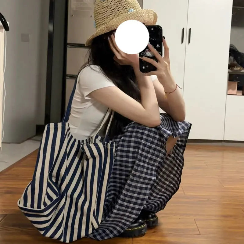 Vintage Plaid Mini Skirt Women Harajuku Aesthetic Patchwork Knee Length Skirts Summer Korean High Waist A Line Faldas New