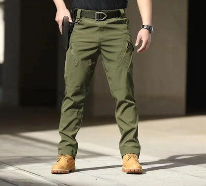 Men's Military Cargo Elastic Camping Hiking Trekking Climbing Outdoor Sports Trousers Spring Autumn Tactical Quick Dry Pants