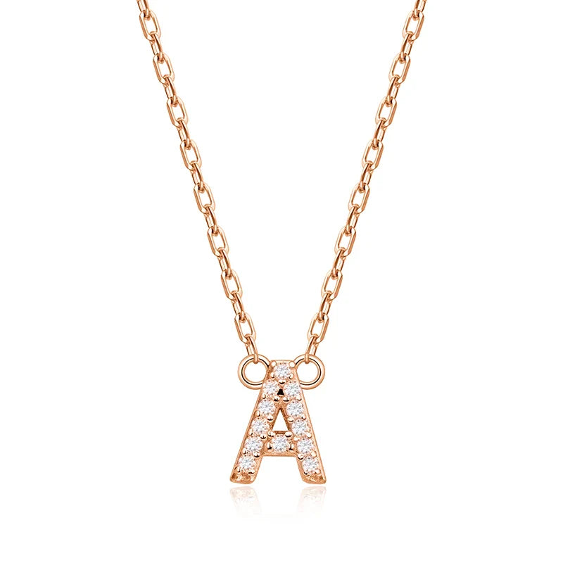 Letter Customized Products Moissanite Necklace for Women Small Size Pendant 925 Sterling Silver Jewelry By Shiran Aloni