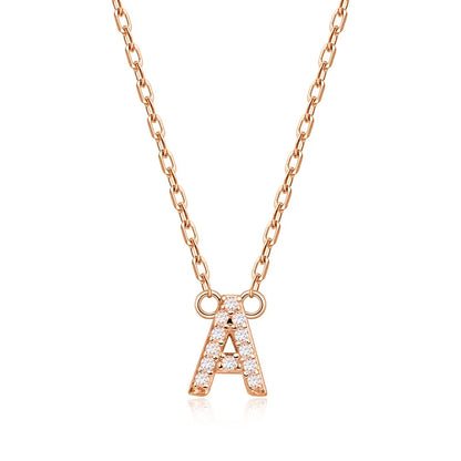 Letter Customized Products Moissanite Necklace for Women Small Size Pendant 925 Sterling Silver Jewelry By Shiran Aloni