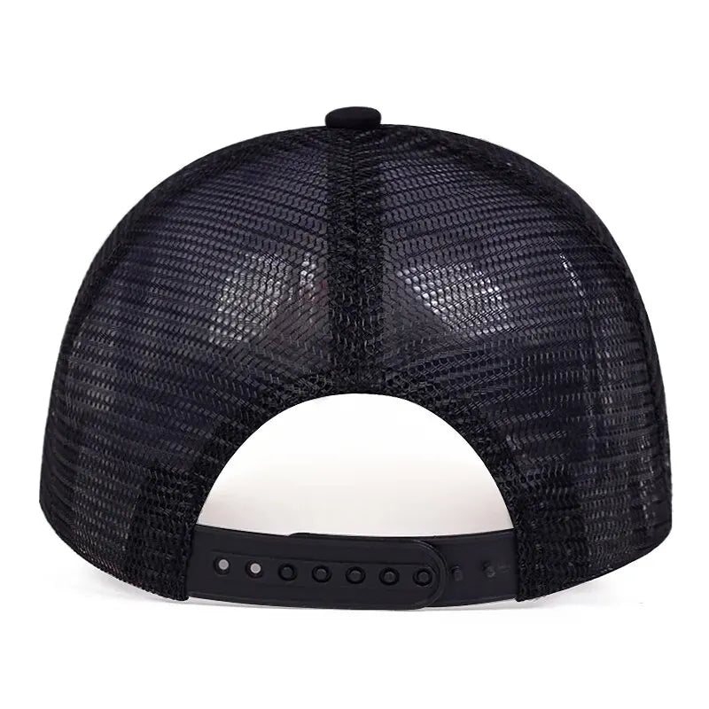 Unisex Skeleton Head Branch Heart Embroidery Baseball Net Caps Spring Summer Outdoor Adjustable Casual Hats Sunscreen Hat