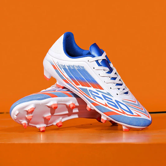 New durable and breathable football shoes with FG/AG studs suitable for all seasons of training and competition