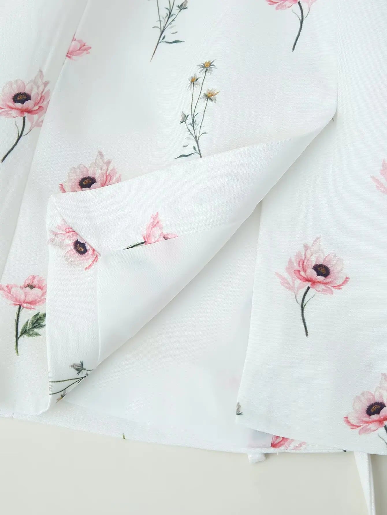 Spring New Faion Women's Suit Jaet Printed Stand Collar Belted Two-color Polyester Fiber Casual Long Sve Coat
