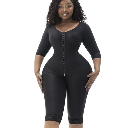360° Full Body Lipo Post-op Recovery Shapewear Bodysuit Thigh And Arm Trainer Butt Lifter Tummy Control Body Shaper With Bra